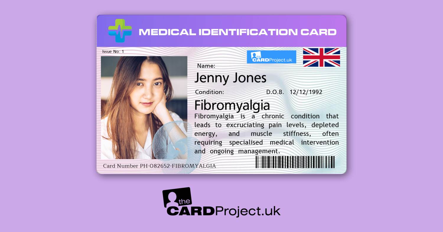 Fibromyalgia Premium Photo Medical ID Alert Card